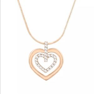 Swarovski heart necklace- New with box
